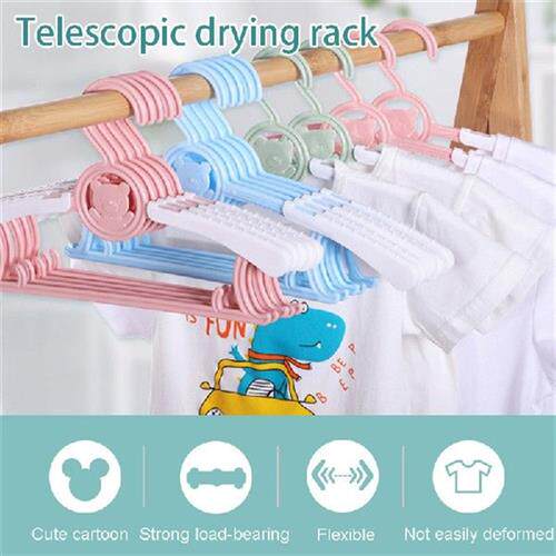 新品10pcs Baby Clothes Hangeyr Flexible Racks Clothing Displ