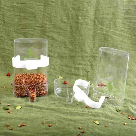 极速鸟用品用具自动鸟用饮水器下料加食两用/水壶U水缸喂食器鸟笼
