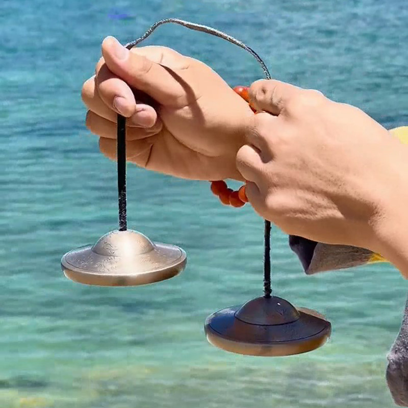 极速尼泊尔纯铜碰l铃八吉祥手工丁夏打击乐器撞铃藏式密宗传统乐