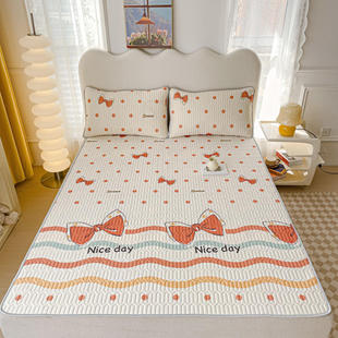 极速夏季 乳胶凉席卡通小清新乳胶N席纯色简约空调凉席