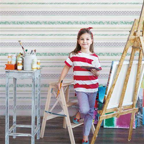 极速爱朵竖条纹温馨m儿童房壁纸公主房卧室满铺环保无纺布墙纸无,家装主材,定制壁画,淘宝优惠券,粉丝福利购,淘宝优惠卷