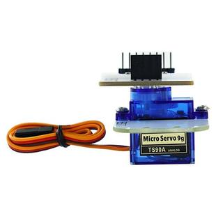 极速SG90 9克舵机云台180度超音波感K测器智能机器人小车避障云台