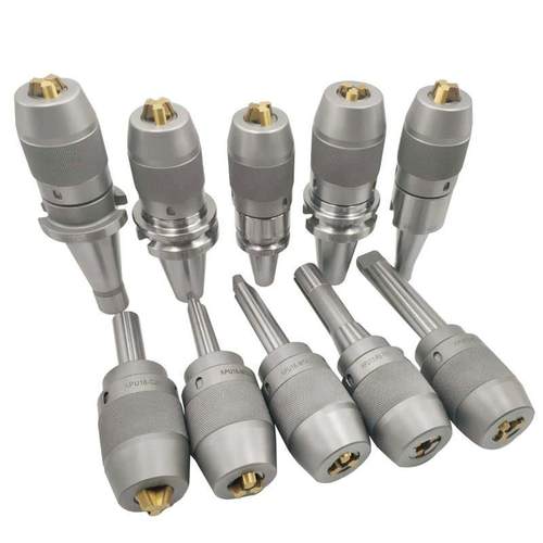 极速自紧钻夹头铣床R8/莫氏/锥柄自锁钻夹头直R柄台式钻床一体式