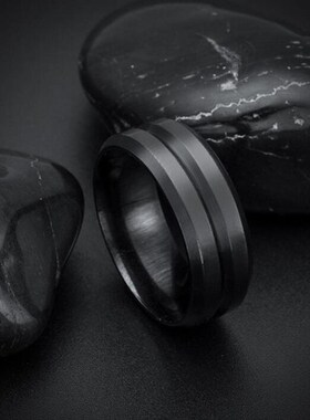 极速Purple Black Simple Design Ring Mens Finger AccXessorie