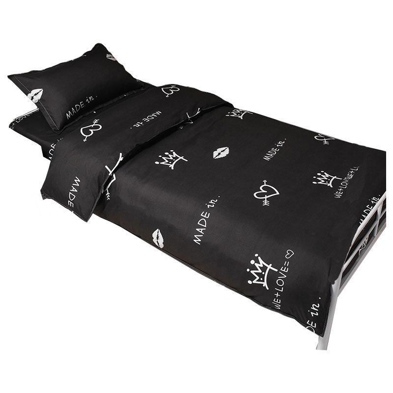 极速被套床单枕套三件套学生宿舍90一米二床单四件W套男生潮流 个