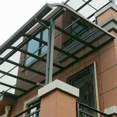 极速厂销铝c合金雨棚阳台棚子屋顶天台庶阳棚家用露台别墅耐力板