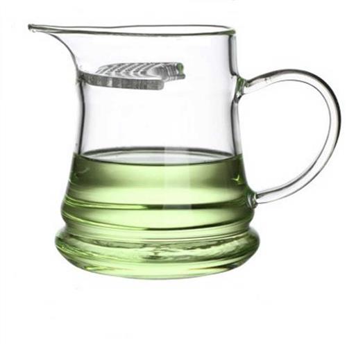 极速月牙玻璃公道杯子品茗耐高温分茶器尖嘴M绿茶杯泡茶杯功夫茶