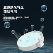 新品 鱼缸气泡石纳米气盘雾t化超静音氧气泵增氧泵气石水族空气细
