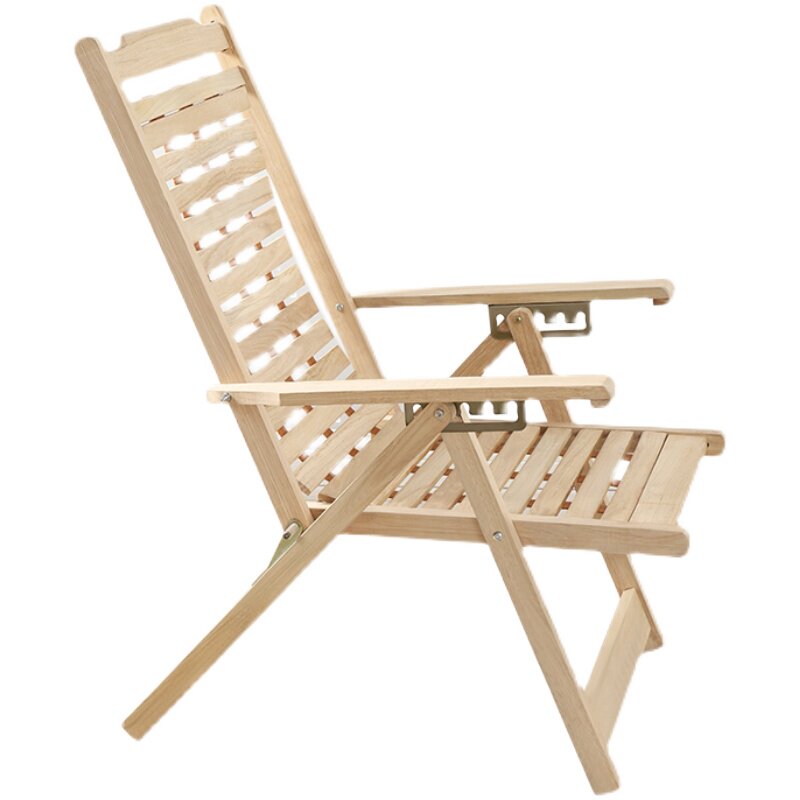 极速实木躺椅冬夏k两用折叠午休阳台家用老人靠背椅高端户外休闲