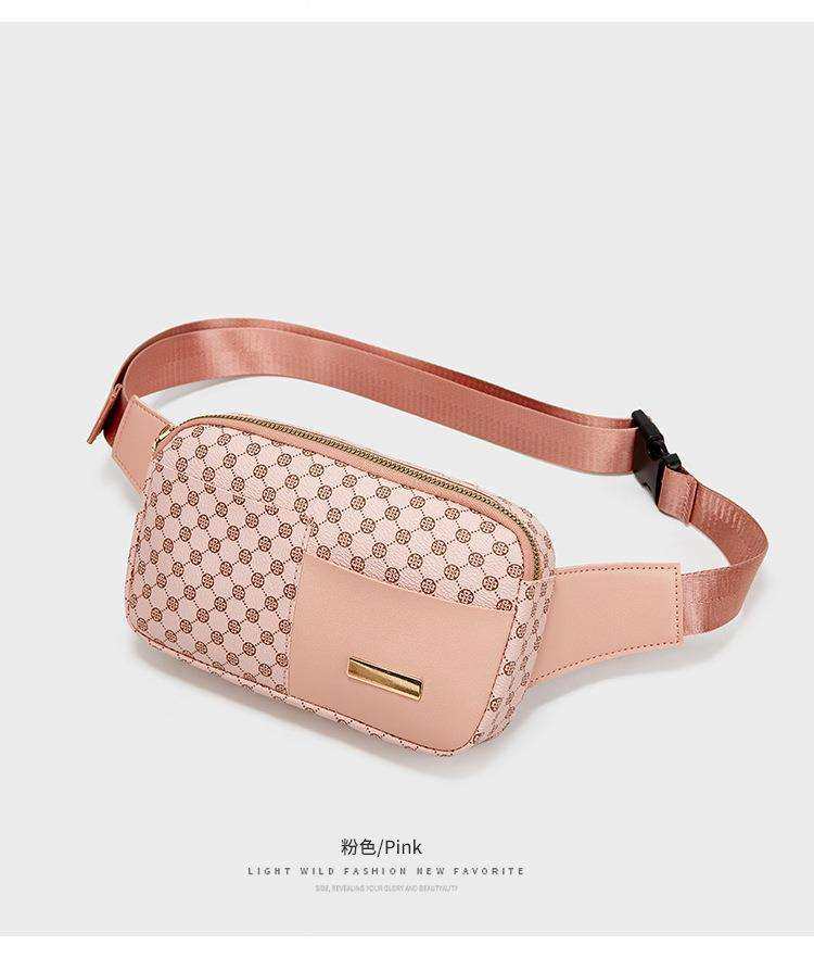 腰包女款运动印花腰包女士运动跑通用款女包