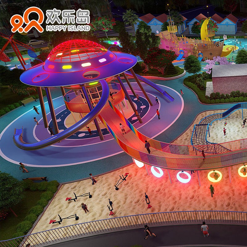 非标无动力游乐设备厂家定做户外大型无动力乐园规划设计儿童滑梯