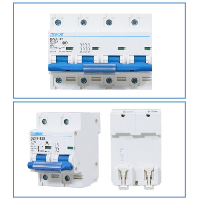 上海人民NC空开小型断路器DZ47-125A 1P2P3P4PD100A空气开关DZ158