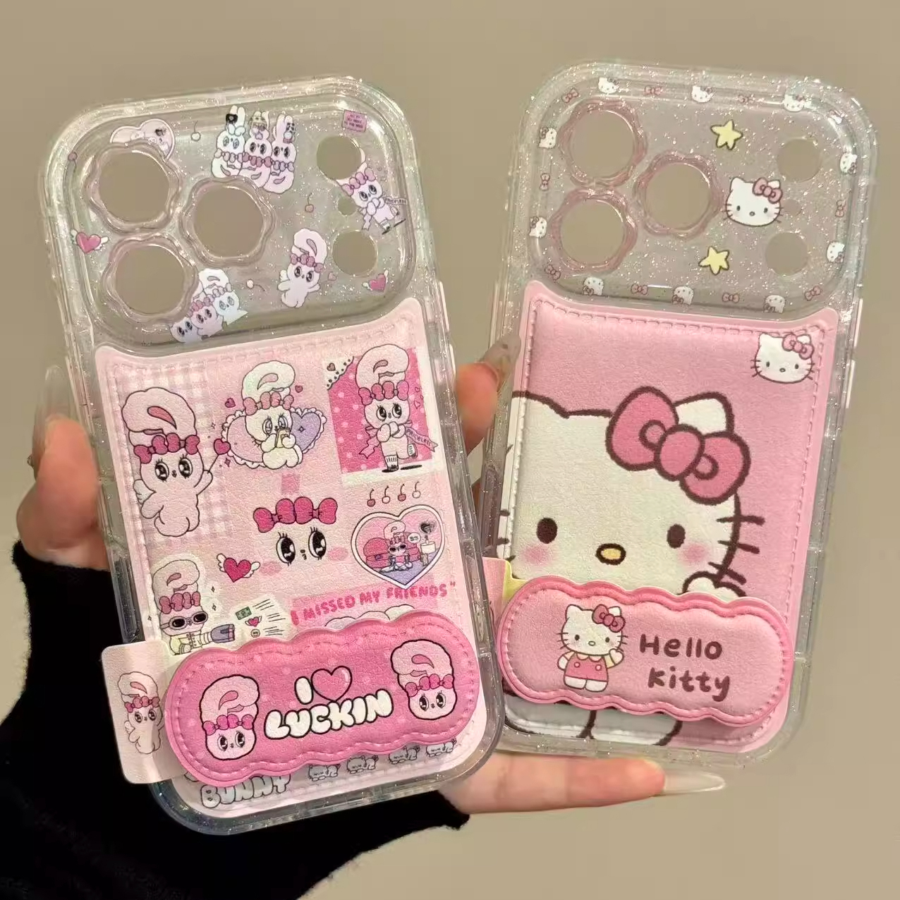 可爱天使打招呼kt猫咪小兔适用iPhone17promax手机壳15新款17pro13创意全包防摔16pro超好看17保护套