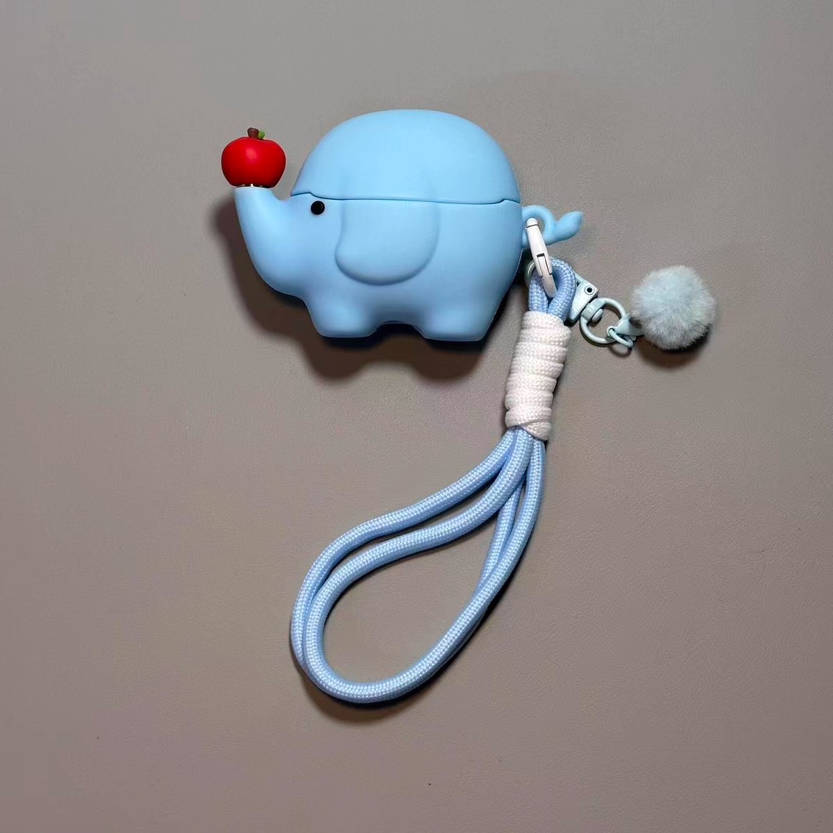 可爱苹果大象适用freeclip2华为clip耳夹5i6i保护套se3花再bose34蓝牙无线耳机壳oppo air4/4pro/free2防摔