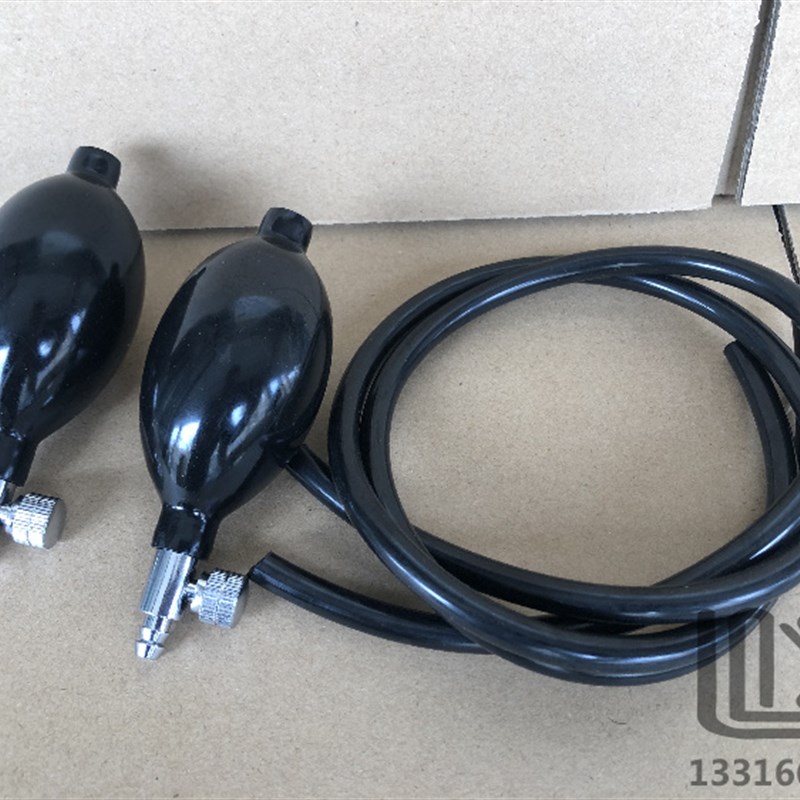 黑色 乳胶气囊 充气o球 加压球 带橡胶管 带锁气 打气球单联球