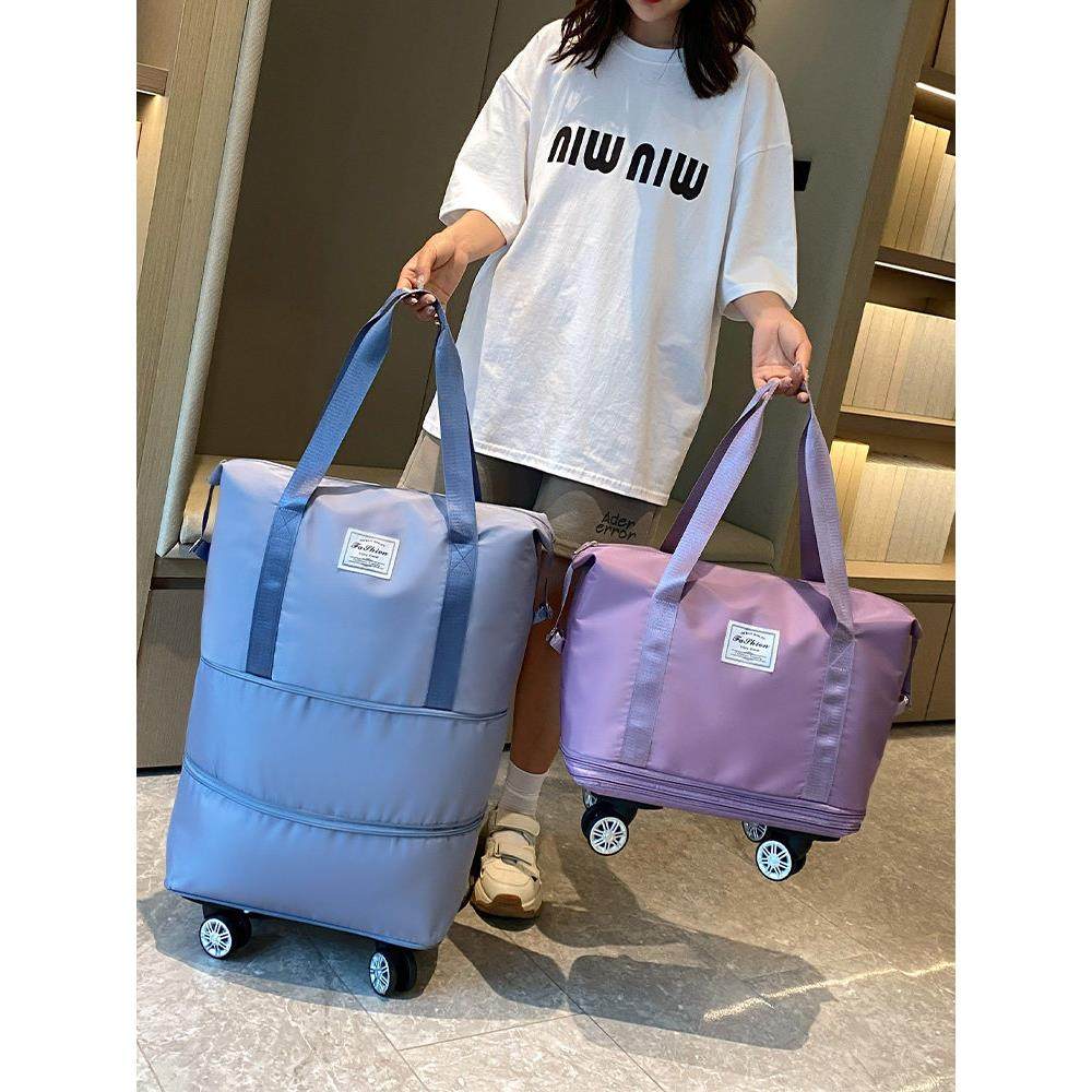 万向轮旅行包2024年新款便携手拉行李袋带滑轮收纳包大容量健身包,箱包皮具/热销女包/男包,旅行袋,淘宝优惠券,粉丝福利购,淘宝优惠卷