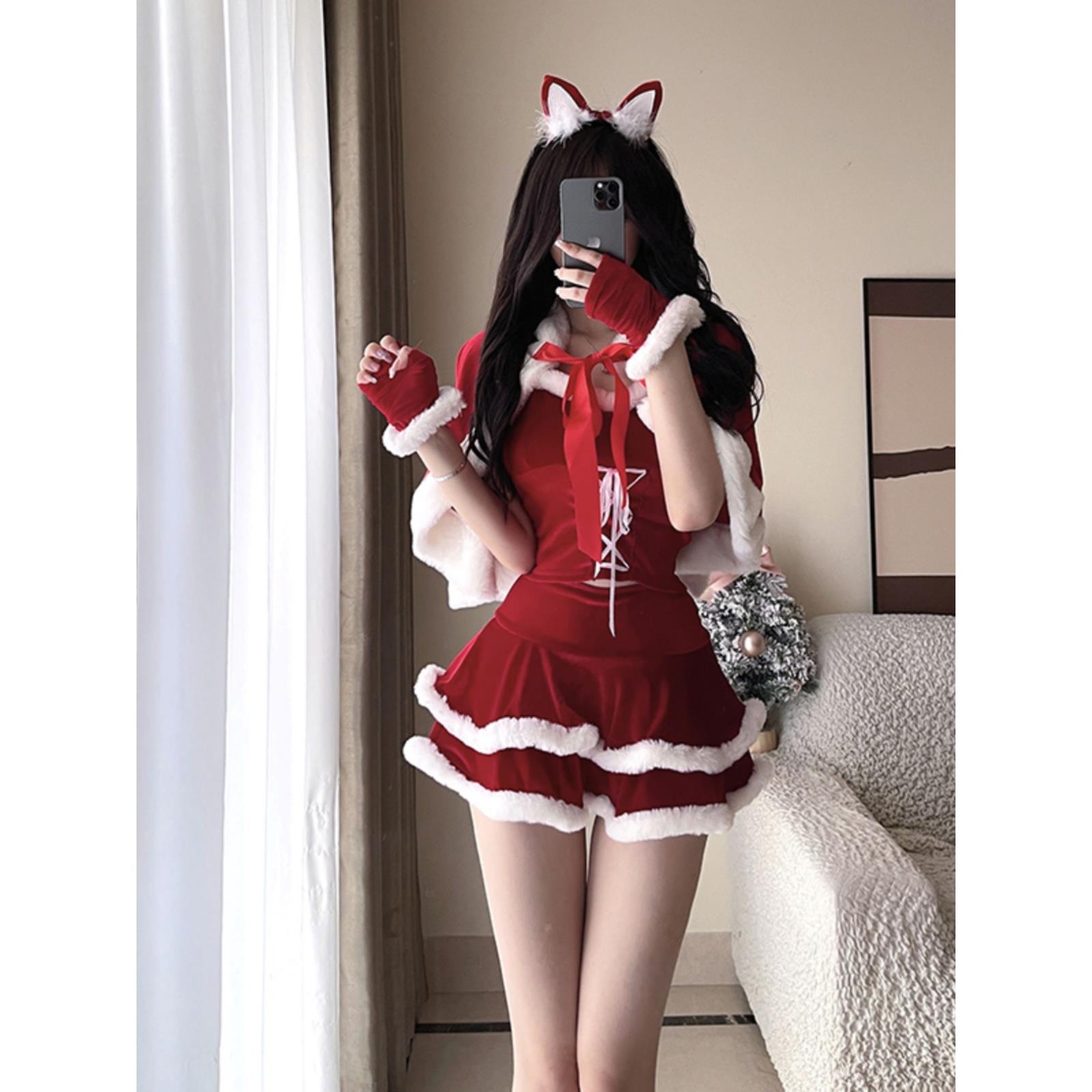 圣诞节主题服装cosplay性感兔女郎夜场舞台装演出服新年圣诞制服
