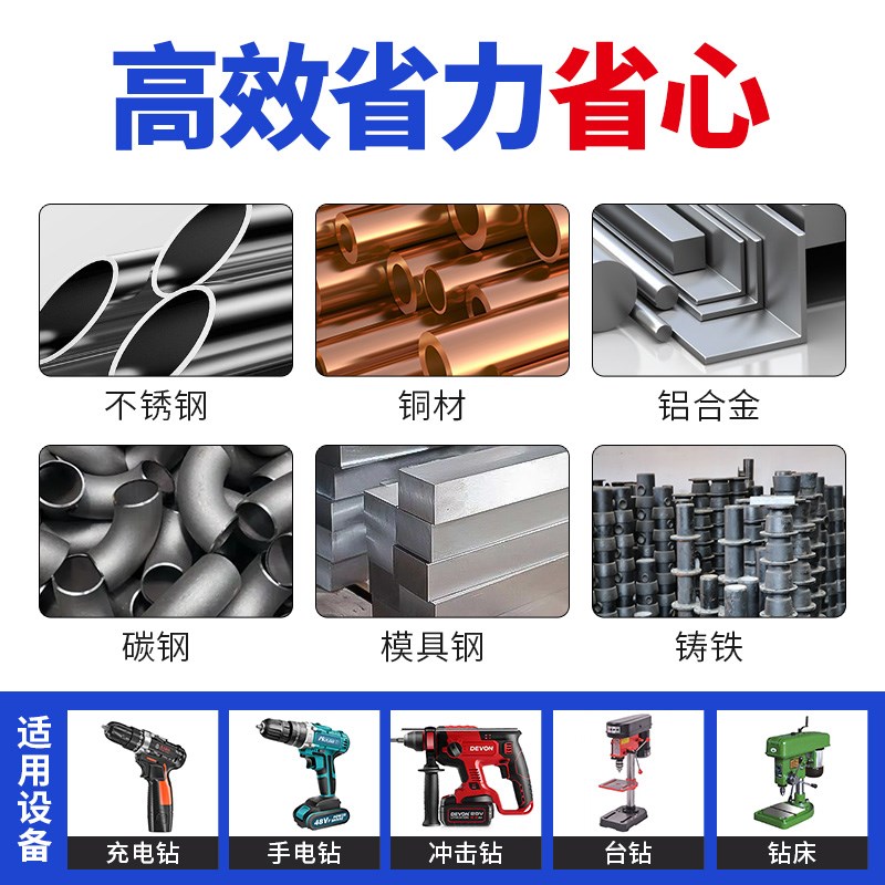 热销加长含钴麻花钻头不锈钢专A用钻头直柄高强度硬超长深孔铁打