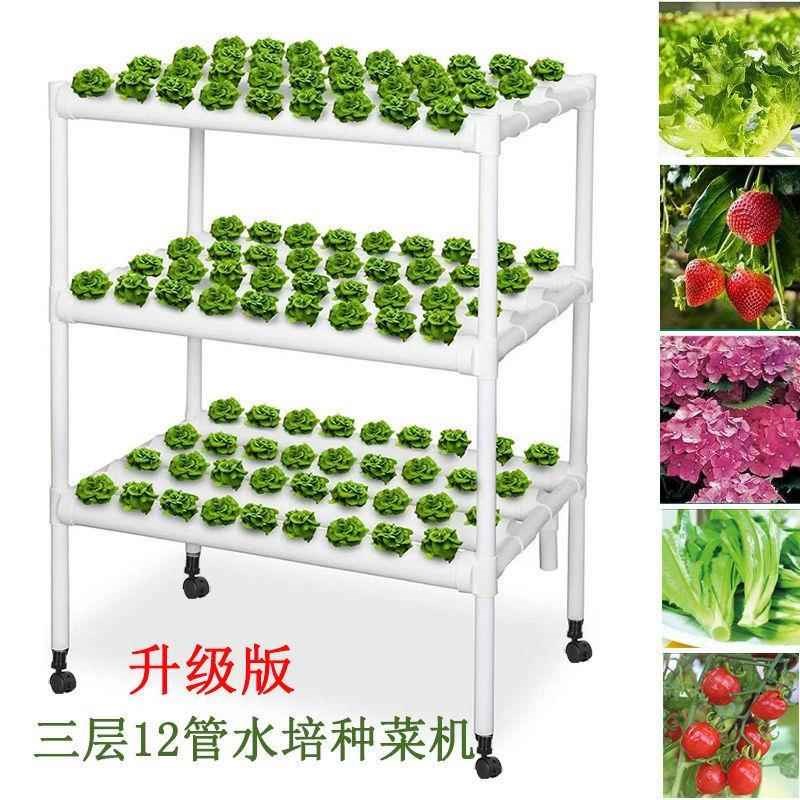 热销家庭阳台管道式水培蔬菜种菜机无土栽培设备自动X化多层水耕