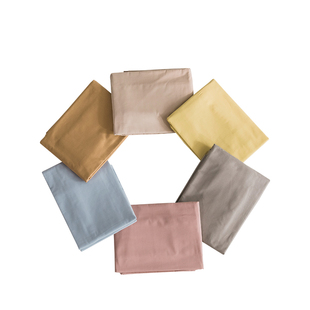 极速贡缎全棉枕套纯棉枕头套u单人学生宿舍纯色枕芯套48x74cm一对