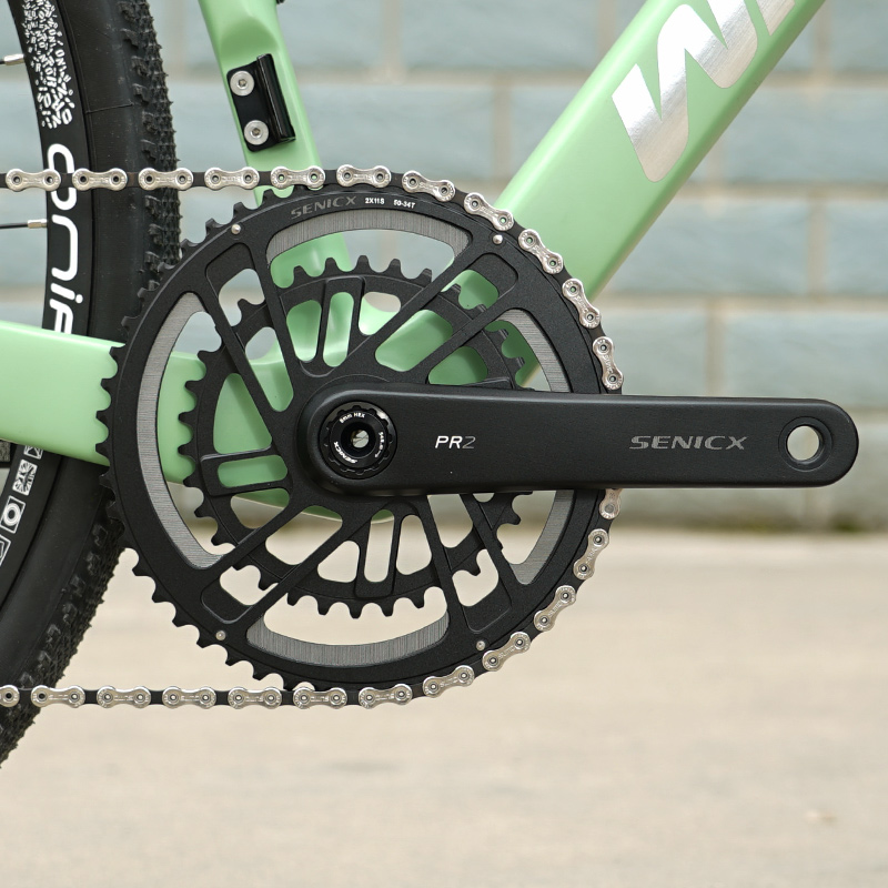 极速SENICX驭勇 PR2公路车自行车大G齿盘双盘超轻曲柄DUB轴心中轴