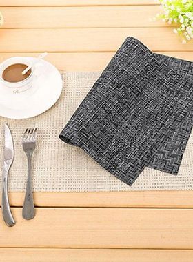 极速Kitchen Table Mats Square InsDulation Mesh Mat Napkin Ta