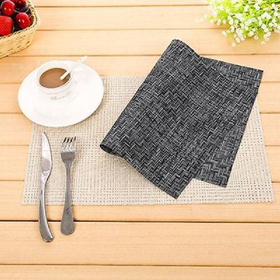 极速Kitchen Table Mats Square InsDulation Mesh Mat Napkin Ta