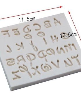 极速3D Letter Alphabet sSilicone Mold Message Board Cake Mol