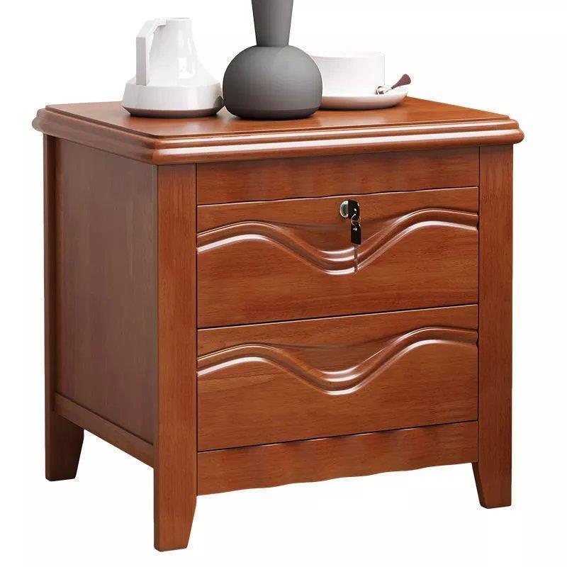 极速实木床头柜简约现代家用卧室新中式I收纳柜小型置物架简易储