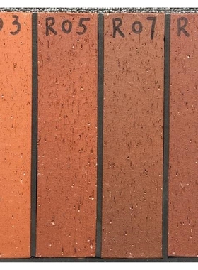 极速60240劈开砖陶土劈开砖拉毛劈J开砖平面劈开砖渐变砖红色灰