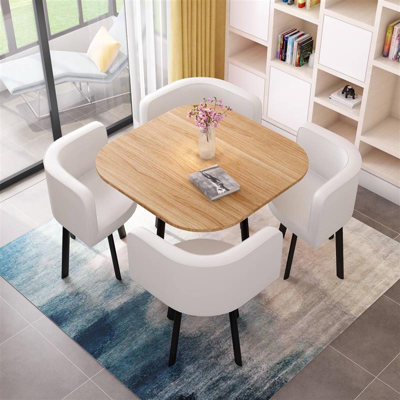 极速茶餐厅d会议接待洽谈桌椅组合办公室甜品店门市餐桌椅书吧布