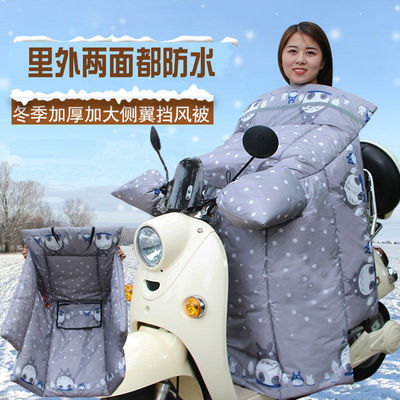 极速小号a电动车挡风被骑行双人小型冬季电瓶车加绒加厚防水带小
