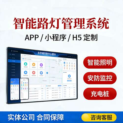 物联网智能路灯管理系统开发远程控制LED路灯节能智慧城市定制