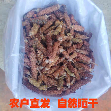 湖北新鲜晒干夏枯草球夏姑草新货野生牛抵头正品自然晒干