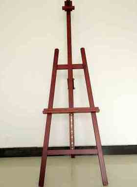 极速新品画架实木制A145165米支架式油画架胡桃色W黑色白色烤漆展