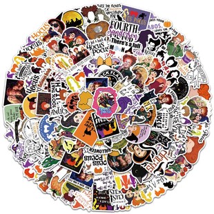 Horror Halloween Witch 极速50 DIYX New Sticker Snowbo 100PCS