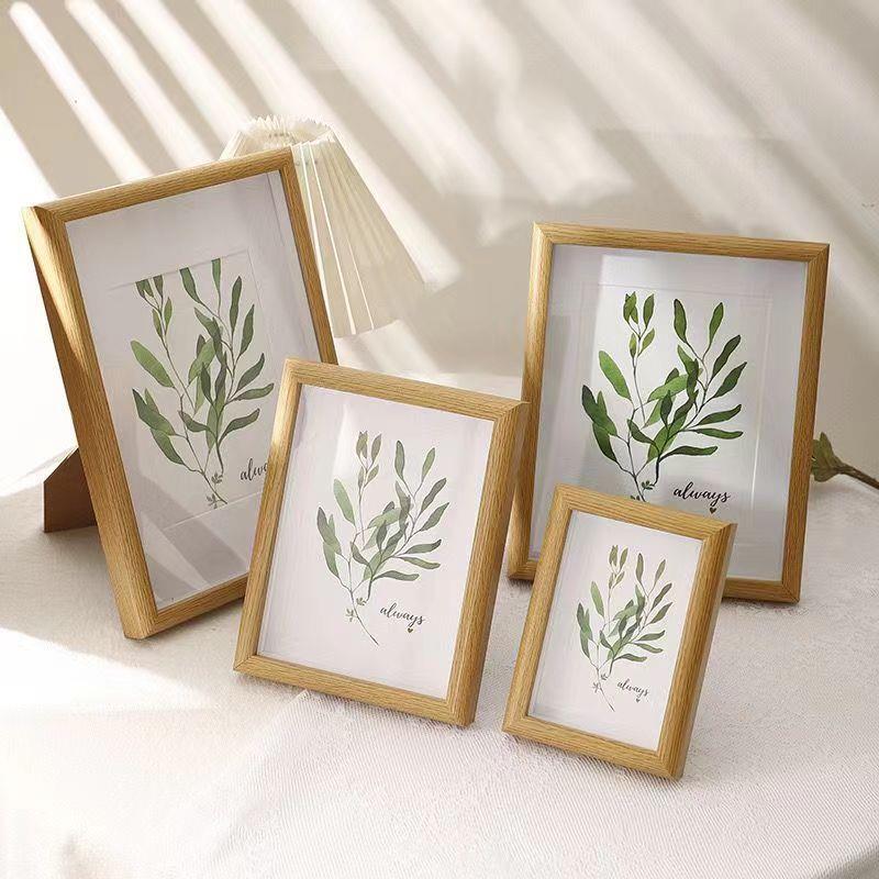 立体中空木质相框摆台挂墙5678寸A4a3新中式书法字画卡纸画框