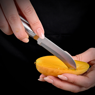 小巧水果刀削皮刀芒果专用刀小巧高颜值全钢一体快递小刀