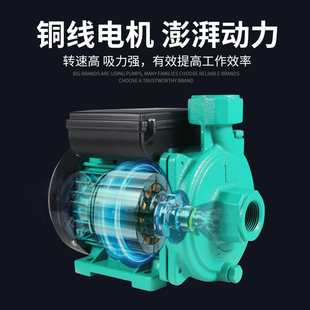 现货速发P太空气能热水循环帮浦地暖气全自动增压泵家用回水泵
