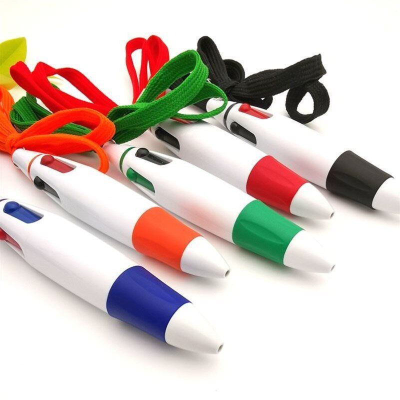 现货速发挂绳中性笔按压挂脖黑色水性笔防丢防掉护士笔可挂绳子圆