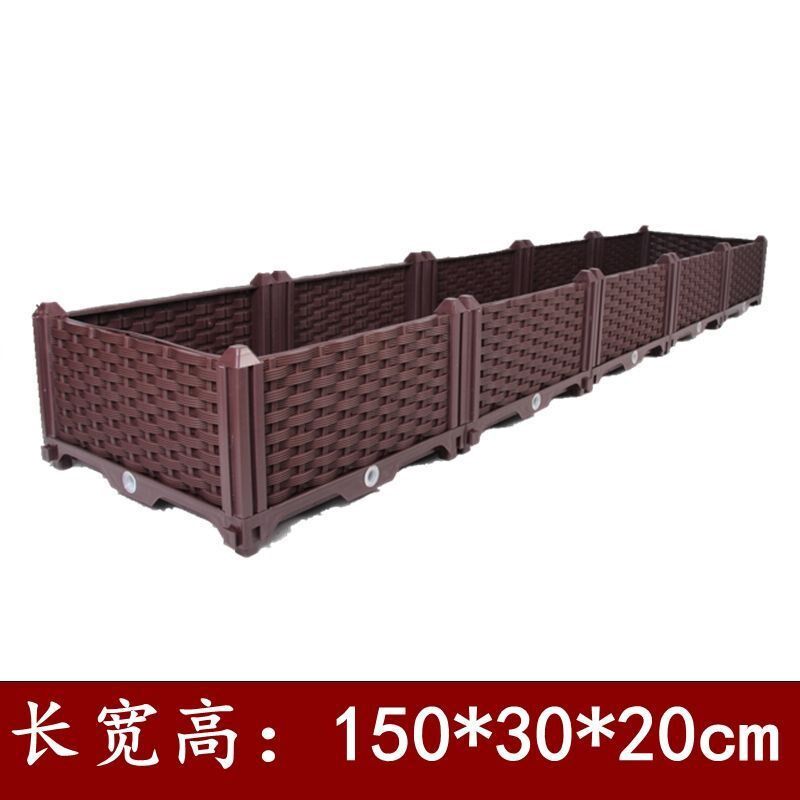 现货速发种植箱可批白色咖色种菜塑料花盆栽家庭台屋顶楼顶蔬菜花