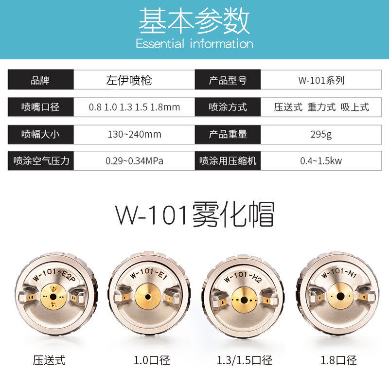 现货速发W-71喷枪W-101/77喷漆枪汽车家具木器面漆上下壶油漆喷抢