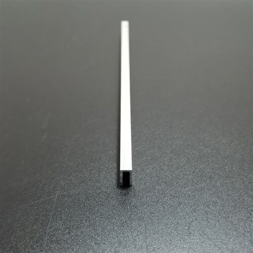 现货速发U型铝槽7*11*1mm内径5mm导轨条型材玻璃固定卡槽凹槽凵
