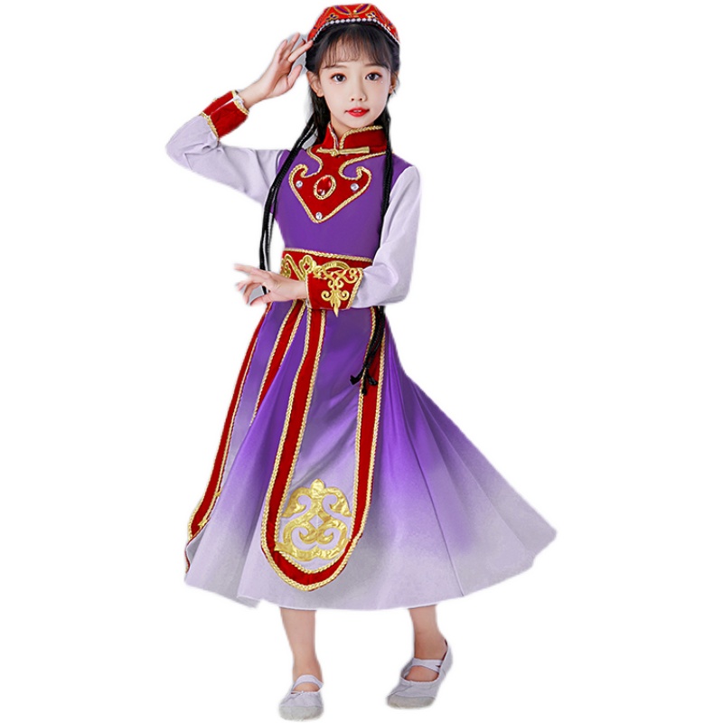 速发儿童柯尔克孜族达斡尔族撒拉族鄂温克族乌孜别克族少数民族服