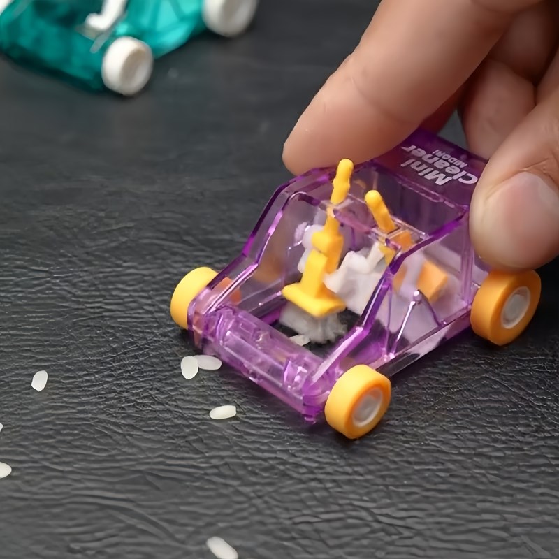 速发爆款滑生用品迷你桌面车地扫铅笔屑清扫器垃圾车手推学行车仔