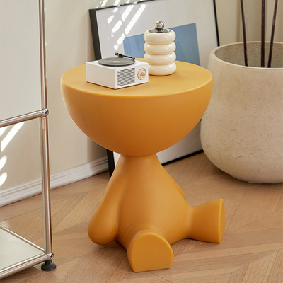 速发奶油风床头柜简意卧室家用置物架小茶几创约边发边几床沙桌子