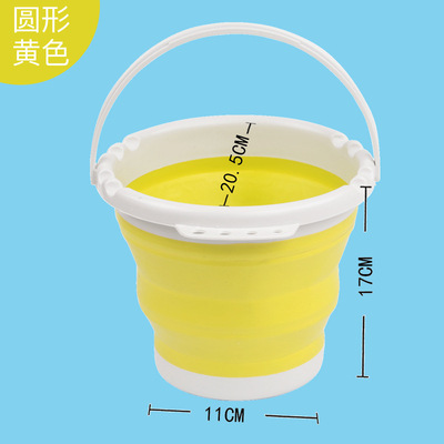 速发可折叠硅胶洗笔筒桶画材美术涮笔大号儿童幼儿园水桶绘画器洗