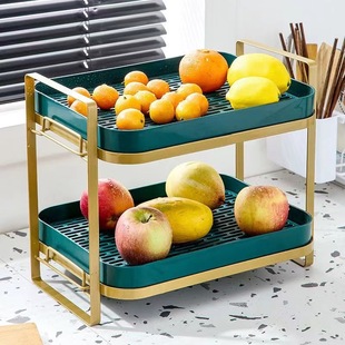 速发沥水架置物架水杯茶新具玻璃杯子收纳储物架桌面多层托盘家用