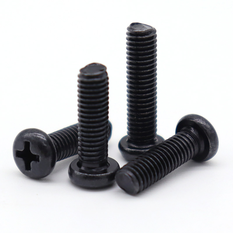 速发GB818碳钢黑5色头十字螺丝4M圆盘头螺栓*5x6x7x8x14x20x0