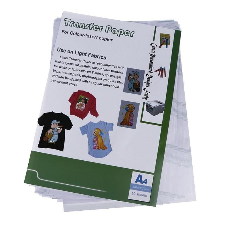 极速10apcs Laser Heat Transfer Paper (30*21.5 cm) P Material